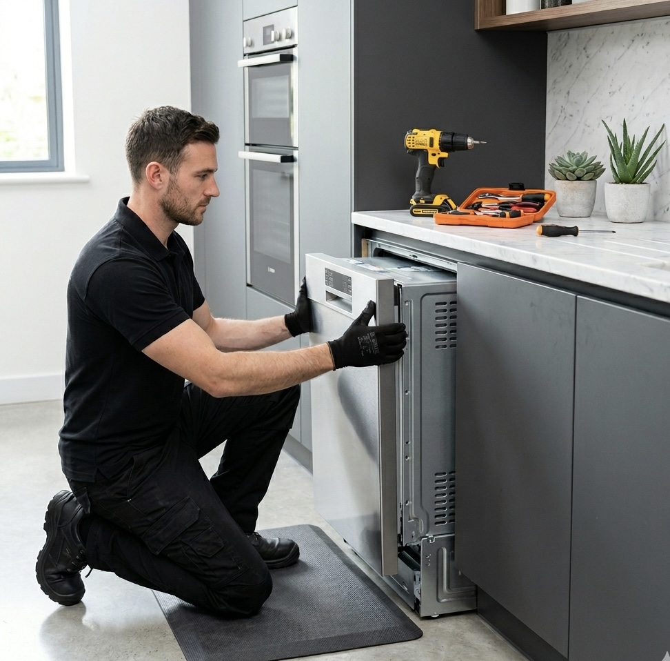 Dishwasher installation in Huntingdon